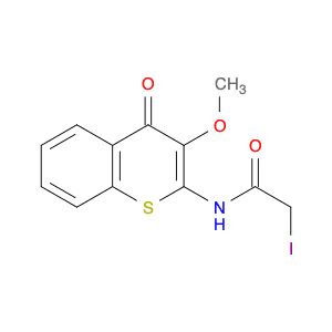 Acetamide, 2-iodo-N-(3-methoxy-4-oxo-4H-1-benzothiopyran-2-yl)-