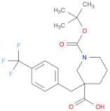 1-[(tert-Butyl)oxycarbonyl]-3-[4-(trifluoromethyl)benzyl]piperidine-3-carboxylic acid