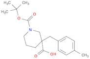 1-[(tert-Butyl)oxycarbonyl]-3-(4-methylbenzyl)piperidine-3-carboxylic acid
