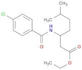 Heptanoic acid, 3-[(4-chlorobenzoyl)amino]-6-methyl-, ethyl ester