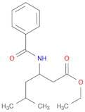 Hexanoic acid, 3-(benzoylamino)-5-methyl-, ethyl ester