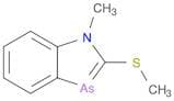 1H-1,3-Benzazarsole, 1-methyl-2-(methylthio)-