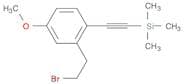 Silane, [[2-(2-bromoethyl)-4-methoxyphenyl]ethynyl]trimethyl-
