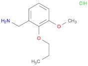 Benzenemethanamine, 3-methoxy-2-propoxy-, hydrochloride