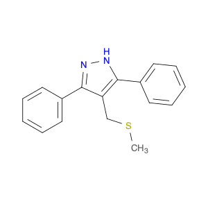 1H-Pyrazole, 4-[(methylthio)methyl]-3,5-diphenyl-