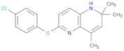 1,5-Naphthyridine, 6-[(4-chlorophenyl)thio]-1,2-dihydro-2,2,4-trimethyl-