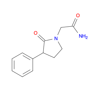 1-Pyrrolidineacetamide, 2-oxo-3-phenyl-