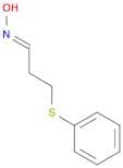 Propanal, 3-(phenylthio)-, oxime, (E)-
