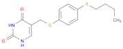 2,4(1H,3H)-Pyrimidinedione, 5-[[[4-(butylthio)phenyl]thio]methyl]-