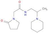 1-Pyrrolidineacetamide, 2-oxo-N-[2-(1-piperidinyl)propyl]-