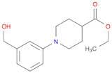 4-Piperidinecarboxylicacid, 1-[3-(hydroxymethyl)phenyl]-, ethyl ester