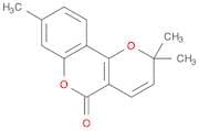 2H,5H-Pyrano[3,2-c][1]benzopyran-5-one, 2,2,8-trimethyl-
