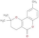 2H,5H-Pyrano[3,2-c][1]benzopyran-5-one, 3,4-dihydro-2,2,9-trimethyl-