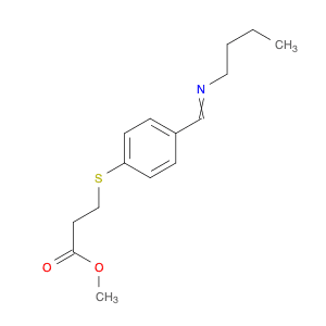 Propanoic acid, 3-[[4-[(butylimino)methyl]phenyl]thio]-, methyl ester