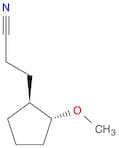 Cyclopentanepropanenitrile, 2-methoxy-, trans-