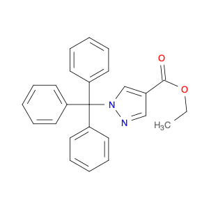 1H-Pyrazole-4-carboxylic acid, 1-(triphenylmethyl)-, ethyl ester