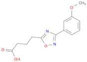 4-[3-(3-Methoxyphenyl)-1,2,4-oxadiazol-5-yl]butanoic acid