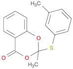 4H-1,3-Benzodioxin-4-one, 2-methyl-2-[(3-methylphenyl)thio]-