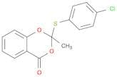 4H-1,3-Benzodioxin-4-one, 2-[(4-chlorophenyl)thio]-2-methyl-