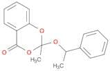 4H-1,3-Benzodioxin-4-one, 2-methyl-2-(1-phenylethoxy)-