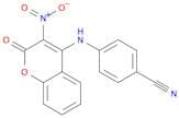 Benzonitrile, 4-[(3-nitro-2-oxo-2H-1-benzopyran-4-yl)amino]-