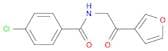 Benzamide, 4-chloro-N-[2-(3-furanyl)-2-oxoethyl]-