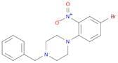 4-Bromo-2-nitro-(4-benzyl-1-piperazino)-benzene