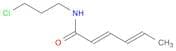 2,4-Hexadienamide, N-(3-chloropropyl)-, (E,E)-