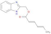 2,4-Hexadienoic acid, 1H-benzimidazol-2-ylmethyl ester, (E,E)-