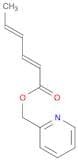 2,4-Hexadienoic acid, 2-pyridinylmethyl ester, (E,E)-