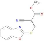 2-Propenoic acid, 3-(2-benzoxazolylthio)-2-cyano-, methyl ester