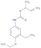 Carbamic acid, (4-ethoxy-3-ethylphenyl)-, 1-methyl-2-propenyl ester
