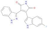 1H-Pyrrole-2,5-dione, 3-(6-fluoro-1H-indol-3-yl)-4-(1H-indazol-3-yl)-