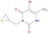2,4(1H,3H)-Pyrimidinedione, 5-bromo-6-methyl-3-(thiiranylmethyl)-