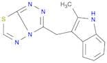 1H-Indole, 2-methyl-3-(1,2,4-triazolo[3,4-b][1,3,4]thiadiazol-3-ylmethyl)-