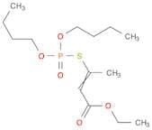2-Butenoic acid, 3-[(dibutoxyphosphinyl)thio]-, ethyl ester