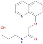 Acetamide, N-(3-hydroxypropyl)-2-(8-quinolinyloxy)-