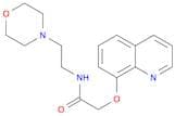 Acetamide, N-[2-(4-morpholinyl)ethyl]-2-(8-quinolinyloxy)-