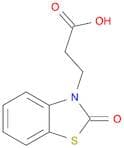 3(2H)-Benzothiazolepropanoicacid, 2-oxo-