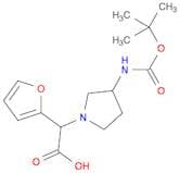 2-(3-((tert-Butoxycarbonyl)amino)pyrrolidin-1-yl)-2-(furan-2-yl)acetic acid