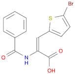 2-Propenoic acid, 2-(benzoylamino)-3-(5-bromo-2-thienyl)-, (Z)-