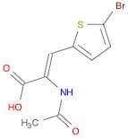 2-Propenoic acid, 2-(acetylamino)-3-(5-bromo-2-thienyl)-, (Z)-