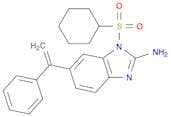 1H-Benzimidazol-2-amine, 1-(cyclohexylsulfonyl)-6-(1-phenylethenyl)-