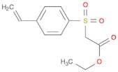Acetic acid, [(4-ethenylphenyl)sulfonyl]-, ethyl ester
