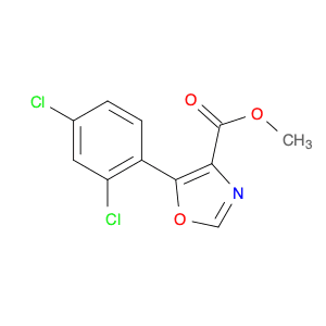 methyl 5-(2,4-dichlorophenyl)-1,3-oxazole-4-carboxylate