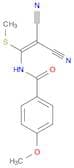 Benzamide, N-[2,2-dicyano-1-(methylthio)ethenyl]-4-methoxy-