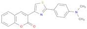 2H-1-Benzopyran-2-one, 3-[2-[4-(dimethylamino)phenyl]-4-thiazolyl]-