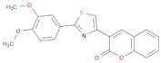 2H-1-Benzopyran-2-one, 3-[2-(3,4-dimethoxyphenyl)-4-thiazolyl]-