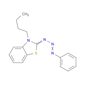 Benzothiazole, 3-butyl-2,3-dihydro-2-(3-phenyl-2-triazenylidene)-