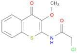 Acetamide, 2-chloro-N-(3-methoxy-4-oxo-4H-1-benzothiopyran-2-yl)-